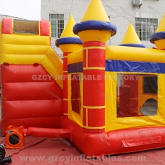 Commercial kids inflatable bounce house slide combo