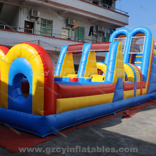 Commercial amusement park inflatable obstacle course