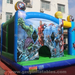 Transformers Cartoon Theme Inflatable Bounce House Spider-Man Inflatable Castle