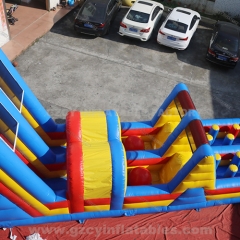 Commercial amusement park inflatable obstacle course