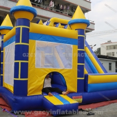 Blue Palace Inflatable Jumping Castle Slide Combo