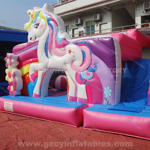 Unicorn Bounce House Inflatable Obstacle Castle Combo