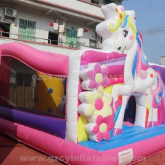 Unicorn Bounce House Inflatable Obstacle Castle Combo