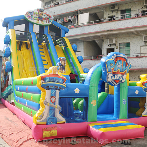 Paw Patrol Theme Park Bounce Castle Inflatable Slide