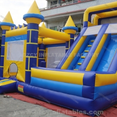 Blue Palace Inflatable Jumping Castle Slide Combo