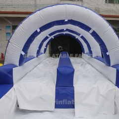 Backyard commercial inflatable water park double lane slide