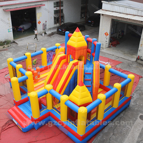 Commercial amusement park inflatable fun city