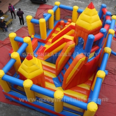 Commercial amusement park inflatable fun city