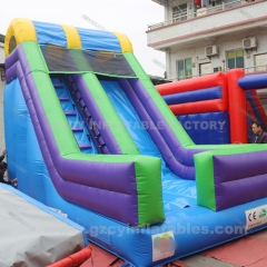 Large Commercial Inflatable Dry Slide for Kids and Adults
