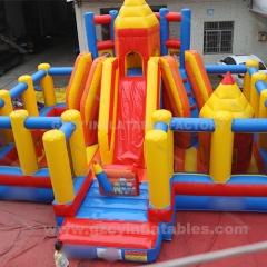 Commercial amusement park inflatable fun city