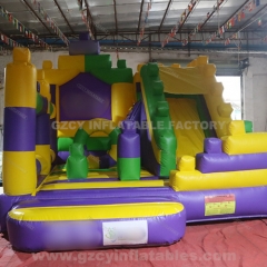 Lego inflatable bouncer kids bouncy castle slide combo