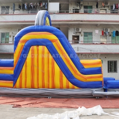 Outdoor Kids Party Large Inflatable Obstacle Course commercial bounce house With Water Slide