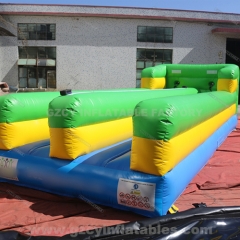 outdoor playground inflatable bungee double runway
