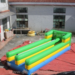 outdoor playground inflatable bungee double runway