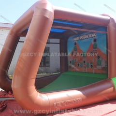 Outdoor game inflatable football goal