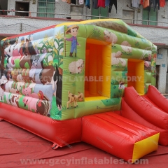 Farm Themed Inflatable Bouncer Slide Combo