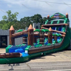 Outdoor backyard inflatable water slide