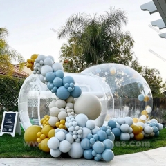 Inflatable transparent bubble house dome tent
