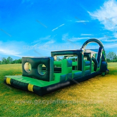 Outdoor Party Inflatable Castle Large Obstacle House