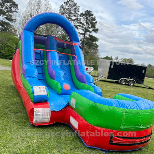 Custom Colorful Inflatable Water Slide Pool