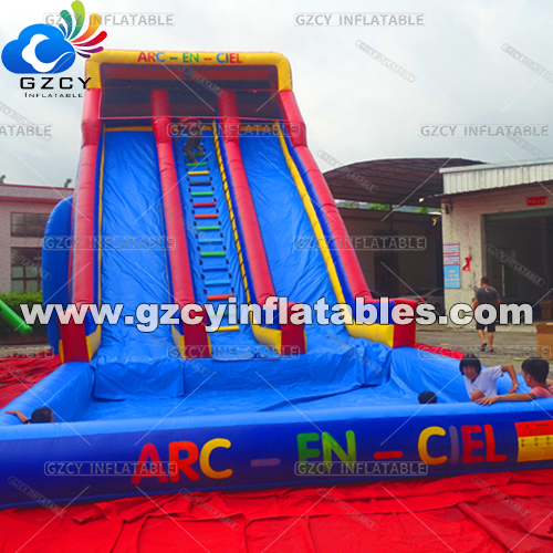 Rainbow Double Lane Water Slide