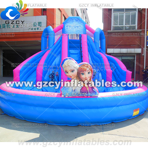 Frozen Water Slides Backyard Inflatable