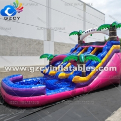 Commercial Inflatable Water Slide For Kids inflatable water slide with pool For Sale