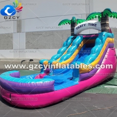 Commercial grade PVC inflatable bounce house water slide Bonucy Castle inflatable water slide for kids