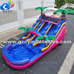 Commercial Inflatable Water Slide For Kids inflatable water slide with pool For Sale