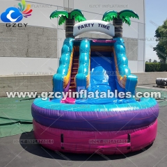 Commercial grade PVC inflatable bounce house water slide Bonucy Castle inflatable water slide for kids