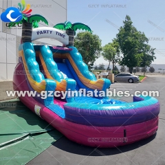 Commercial grade PVC inflatable bounce house water slide Bonucy Castle inflatable water slide for kids