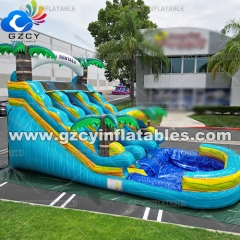 Commercial Outdoor Backyard Party Inflatable Water Slide For Adult Kids Water Slide With Pool For sale