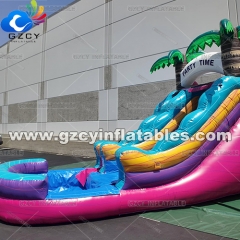 Commercial grade PVC inflatable bounce house water slide Bonucy Castle inflatable water slide for kids