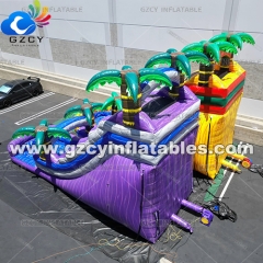 Commercial Grade Tropical Inflatable Water Slide