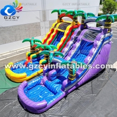 Commercial Grade Tropical Inflatable Water Slide