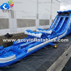 Commercial Outdoor Large Adult Inflatable Water Slide Garden Backyard Waterslide With Pool For Sale