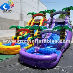 Commercial Grade Tropical Inflatable Water Slide