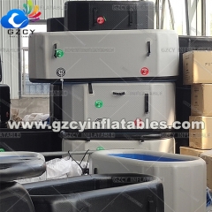 Customized size Double layer Portable ice barrel bath Inflatable ice bath tub for adult Ice bath tub with lid