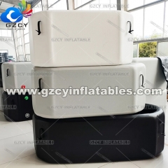 Customized size Double layer Portable ice barrel bath Inflatable ice bath tub for adult Ice bath tub with lid