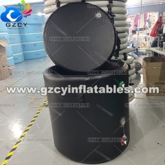 Customized size Double layer Portable ice barrel bath Inflatable ice bath tub for adult Ice bath tub with lid