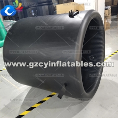 Customized size Double layer Portable ice barrel bath Inflatable ice bath tub for adult Ice bath tub with lid