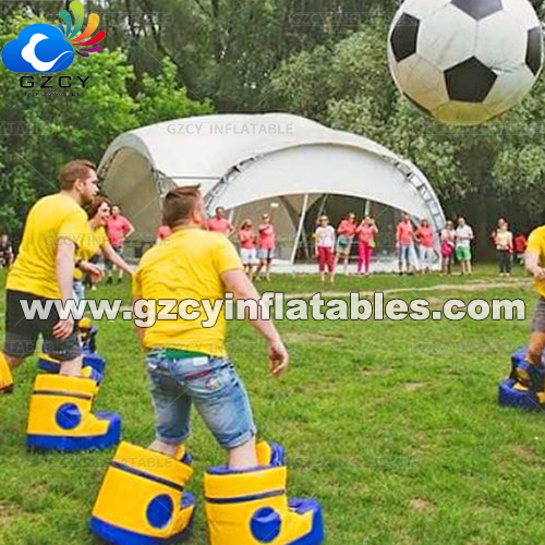 Customized  Inflatable Team Building Sport Games Large PVC Shoes