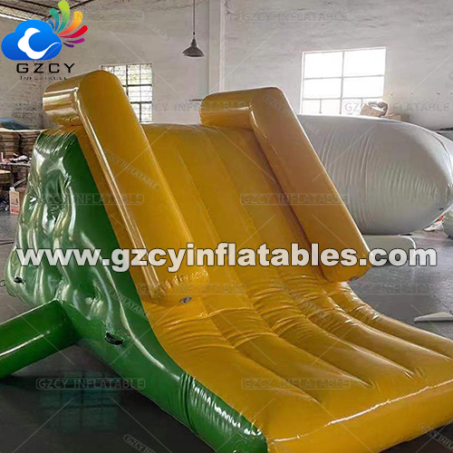 Customized  Inflatable Water Slide Climbing Wall Floating Bridge