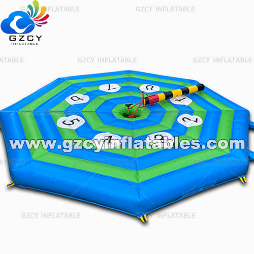 Customized   Inflatable Bicycle Wipeout Sweeper Inflatable Wipeout Eliminator Game