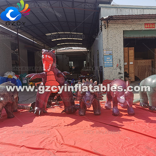 Customized inflatable dinosaur advertising