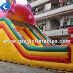 Cartoon Inflatable Dry Castle Bouncy Slide