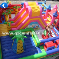 Crazy Inflatable Funny Park Maze Bouncy With Slide