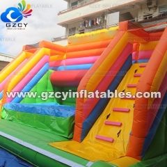 Freestyle airbag Inflatable Stunt Jump air Bag With Platform Slide