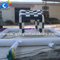 Customized Mini PVC Car Racing Track Indoor Outdoor Commercial Kids Bumper Car Inflatable Perimeter Arena Bumper Car Race Track