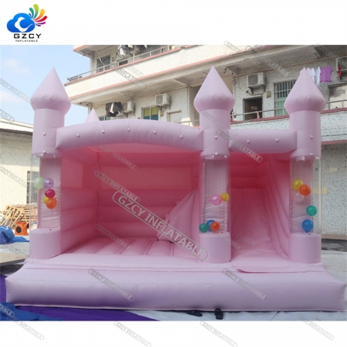 Blow up Balloon Inflatable White Bounce House Bouncy Castle for Wedding Party Kids